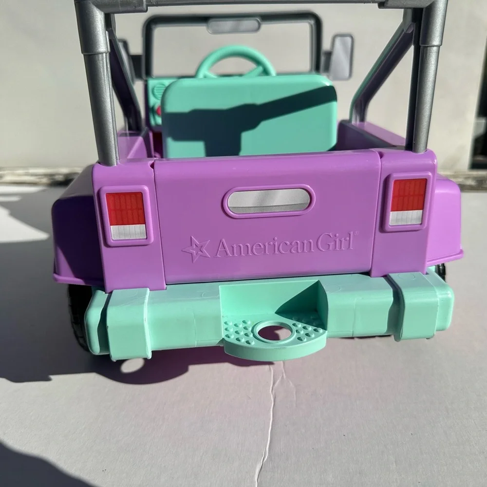 American Girl Purple and Teal Adventure Jeep - Picture 4 of 10